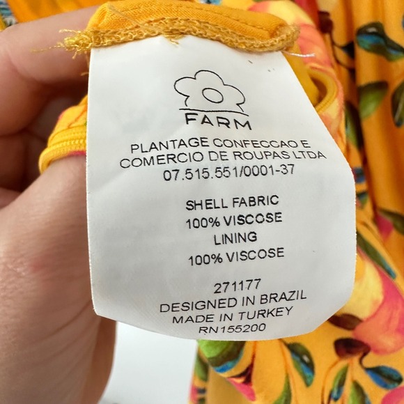 Farm Rio for Anthropologie Anjou‎ Maxi Dress Size 2 Tiered Padded Cup READ - Picture 13 of 16